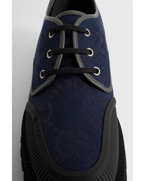 blue latex gucci|blue GUCCI Lace ups for Men .